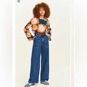 ✨NWT✨LUCY AND YAK✨DELORES✨WIDE-LEG✨DENIM✨JEANS✨